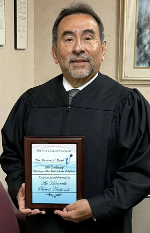 The Honorable Robert Anchondo with the Fund's 2024 scholarship award